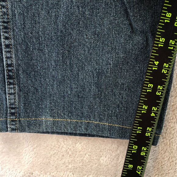 Wrangler Mens Jeans 38x30 Regular Fit Blue Dark Denim Cotton Straight Leg Casual - Picture 5 of 16